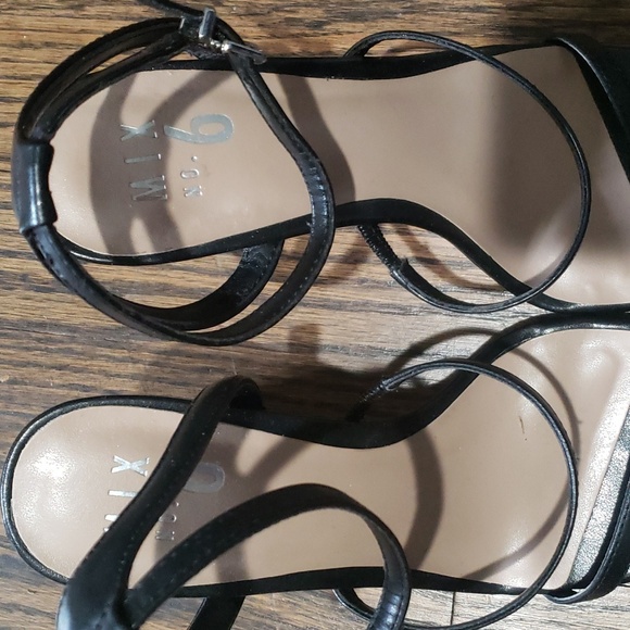 Mix No. 6 Strap Black Heels - Picture 4 of 11